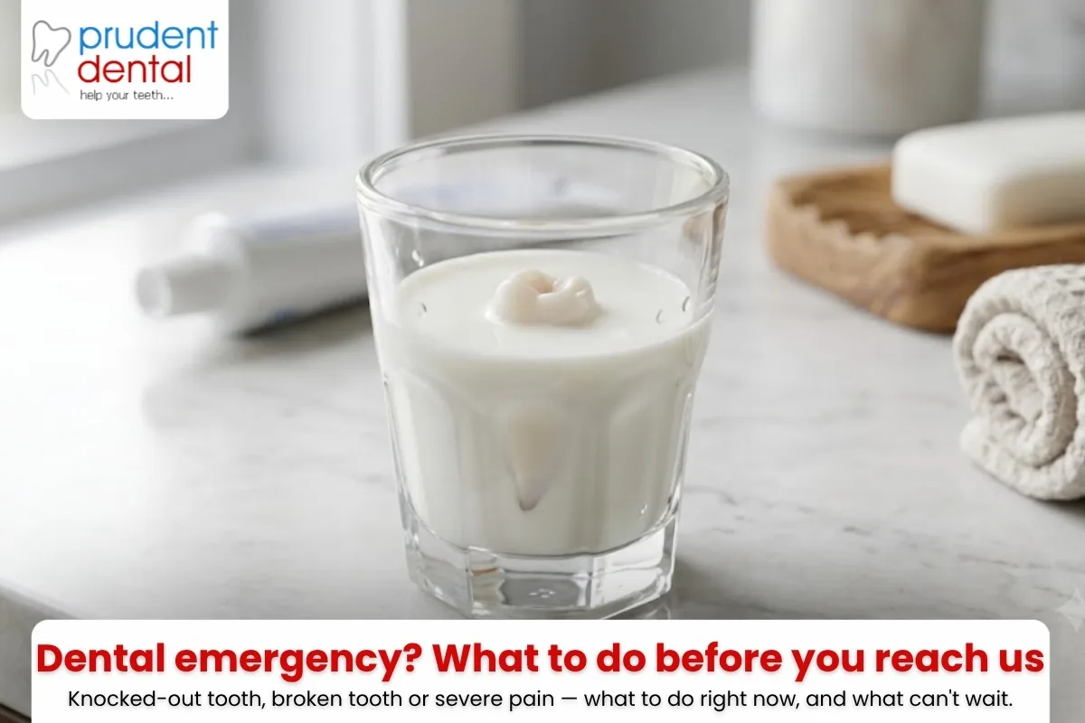 Dental emergency? What to do before you reach us