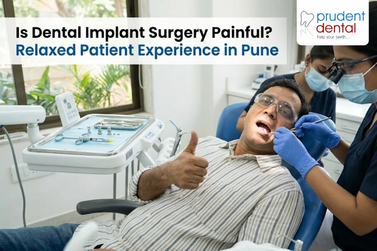 Stock photo of a calm patient in a dental chair being reassured before treatment in a modern clinic