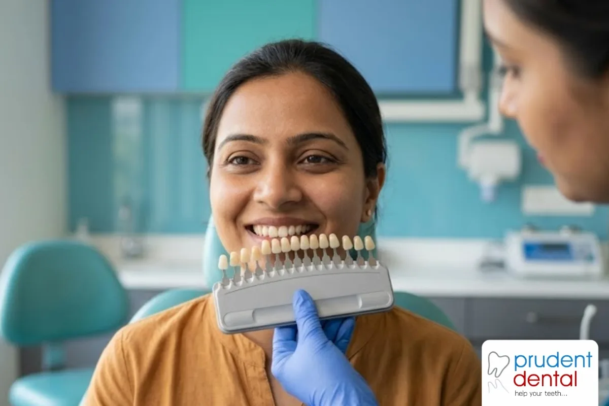 Dentist discussing a smile makeover treatment plan with a patient during a consultation at a dental clinic